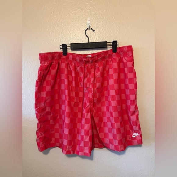 Nike Pants - Nike Red Plaid Y2k Aesthetic Athletic Shorts